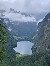 Der Obersee mit Königssee im Hintergrund